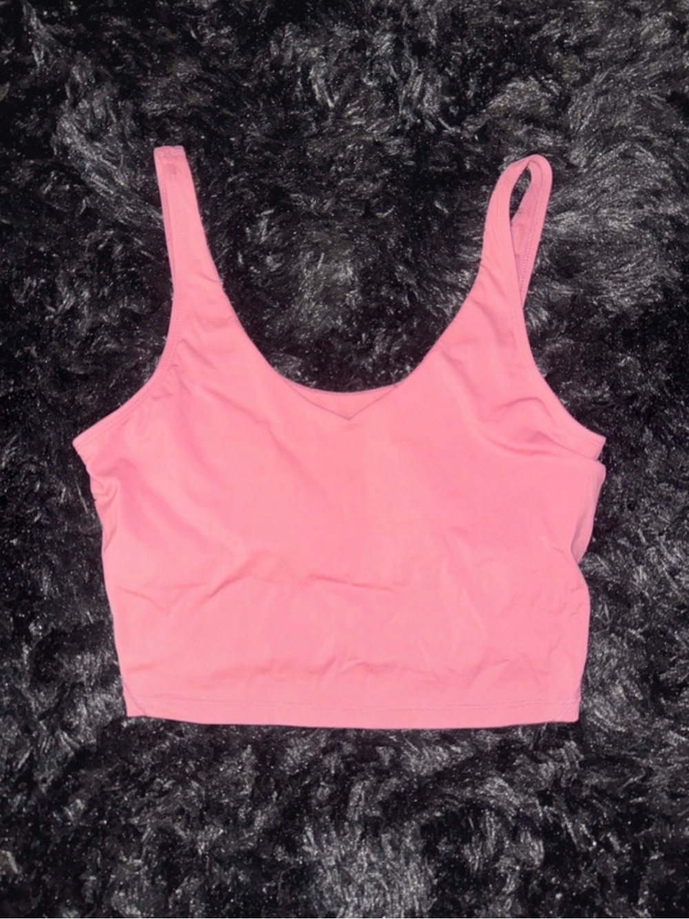Pink Women’s Scoop Neck Crop Tank Top
